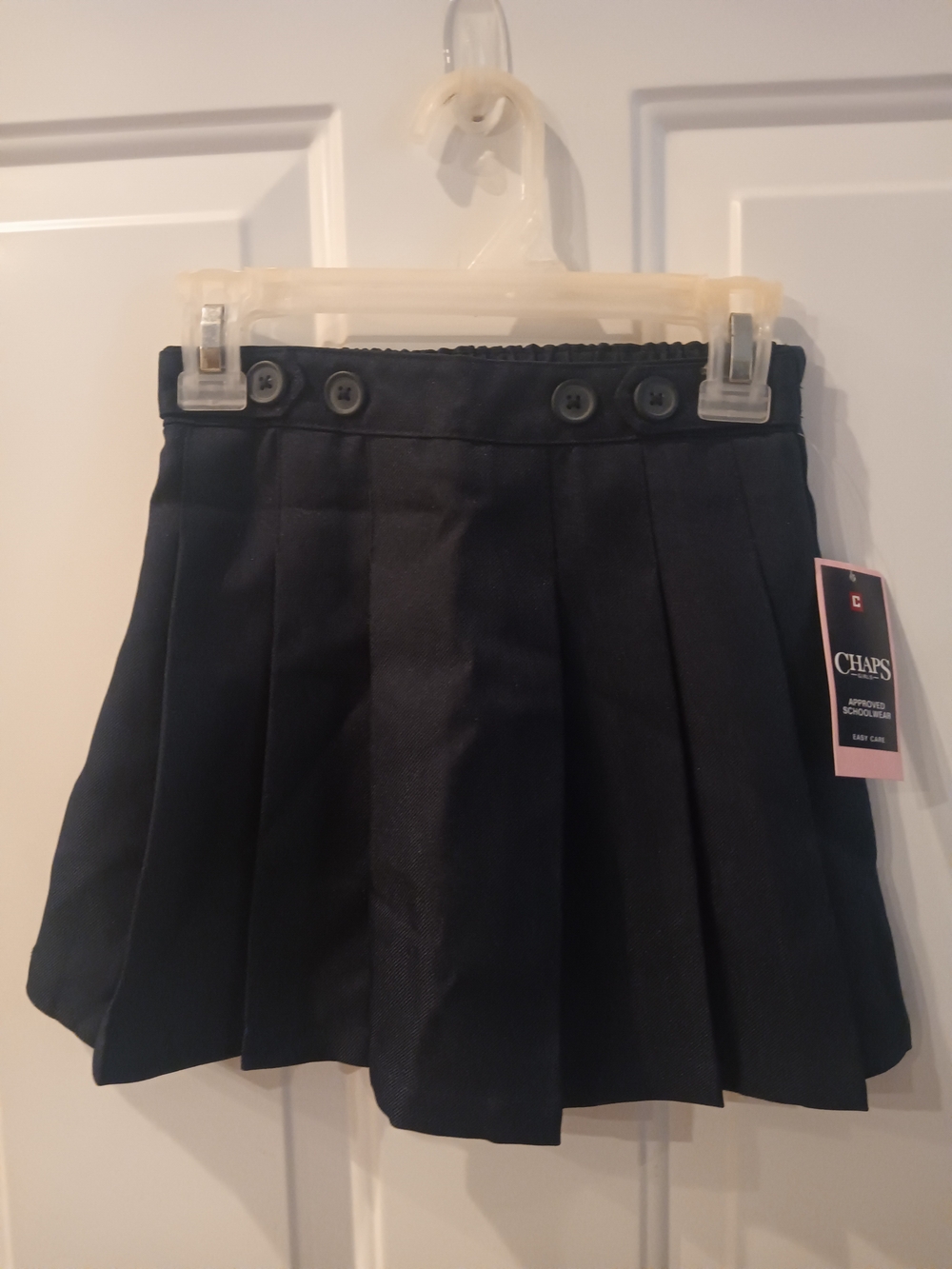 Chaps Navy Pleated School Approved Skort